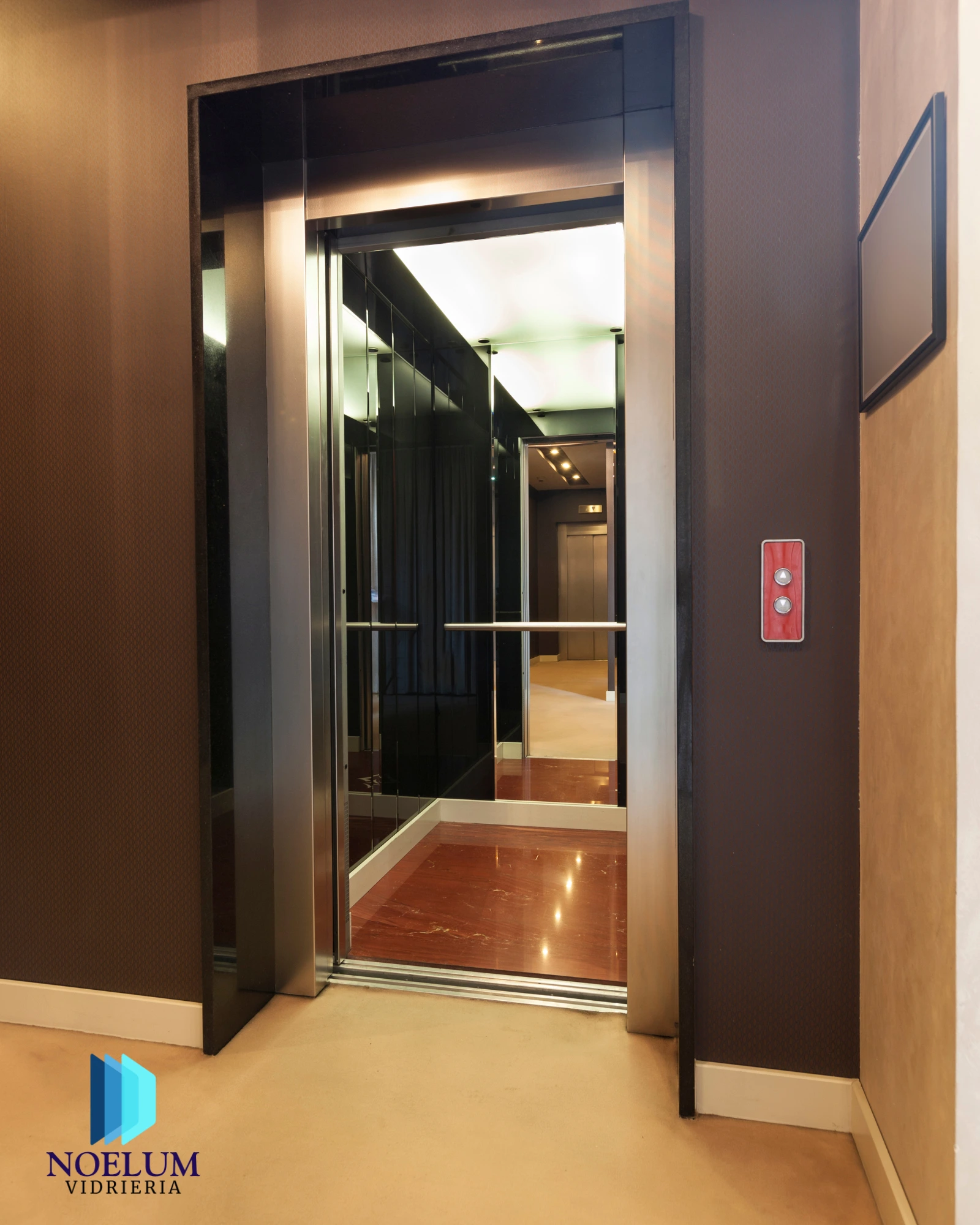 Espejos para ascensores Vidriería Noelum